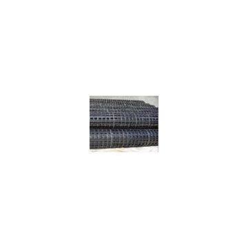 Steel plastic complex geogrid