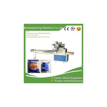 Pillow hamburger flow pack machine/hamburger packaging machine/hamburger packing machine/hamburger wrapping machine/hamburger sealing machine