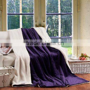 Sherpa fleece King size blanket blanket thick