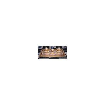 Marble Tray with ToothPick Holder