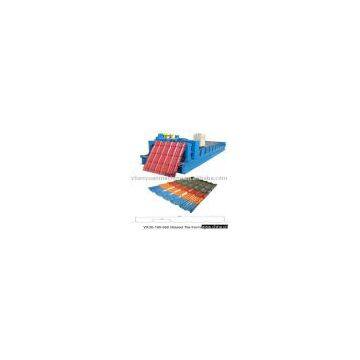roof tile forming machine