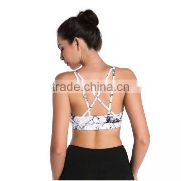 Shockproof Training Vest Gather Summer Running Hot Sex Womens Sport Bra photo-4