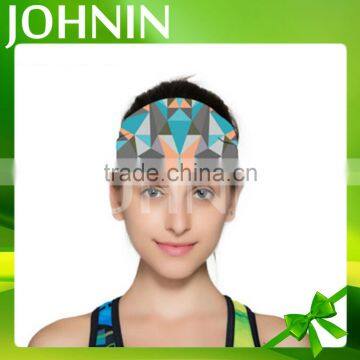 Johnin Spandex Colorful Women Yoga Sport Bandana Stretch Headband