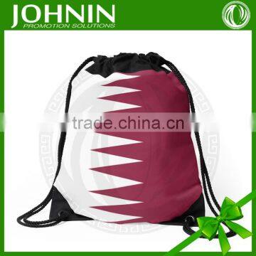 Custom National Day promotional gifts souvenir Qatar style drawstring bag