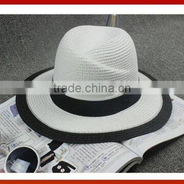 Natural Stylish Wide Brim Women Straw Hat, Crochet Straw Hats For Girls