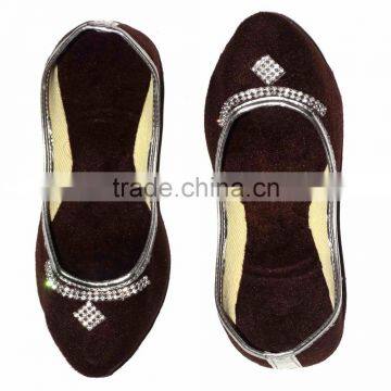 Rajasthani Brown Color Women Mojari