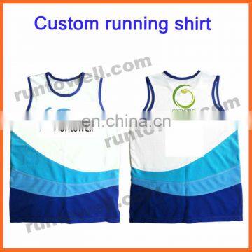 Runtowell 2013 sublimation custom design 100 polyester vest / running weight vest/weighted vest / mens running gear