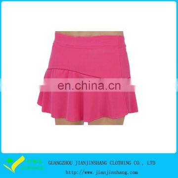 Hot Selling Solid Polyester Materil Skirts With Contrast Piping