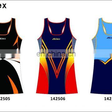 Blank Cheap Team Custom Netball Jersey With Logo Design photo-5