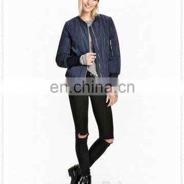 100% Polyester Cheap Custom Bomber Jackets for Lady Made in China photo-4