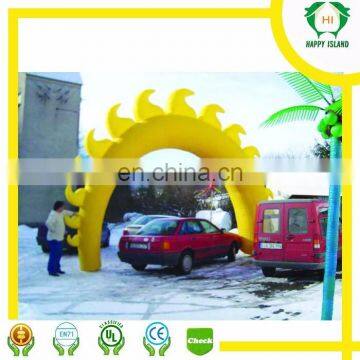 Yellow Inflatable arch for events/ inflatable advertising arch for outdoor activities/cheap inflatable arch