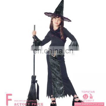 Cheap child's carnival fancy dress witches witch costume for kids