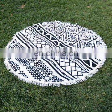 China wholesale printed round beach towel