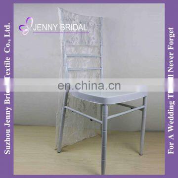 C439A Lace and Embroidered Strips 3d Flower Lace Embroidered Fabric Striped Wedding Chair Covers photo-2