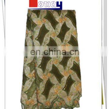 Wholesales African Lace Fabric With Velvet photo-1