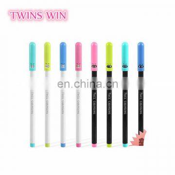 2018 New Arrival Hot Selling cute korean products stationery online shopping cartoon ink gel pen with good quality
