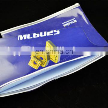 Promotional resealable custom A4 plastic zipper bag