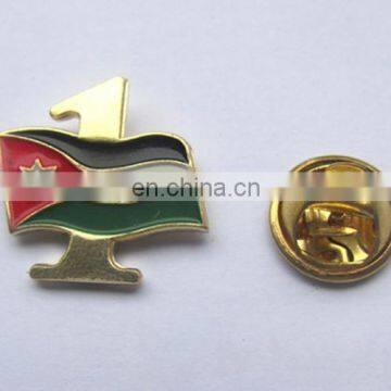 national flag design badge metal cheap metal name badge