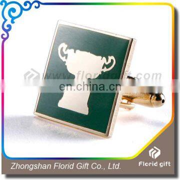 High Quality Custom Engraved Logo Cufflinks Hard Enamel Cufflinks photo-2
