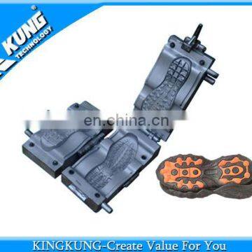 Calssic design double color TPR/PVC outsole mould suit for Chinese Rotary machine