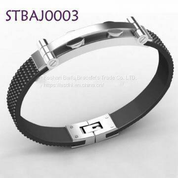 Stainless Steel Bracelet Blanks Magnetic Men Handmade Braided Bracelets