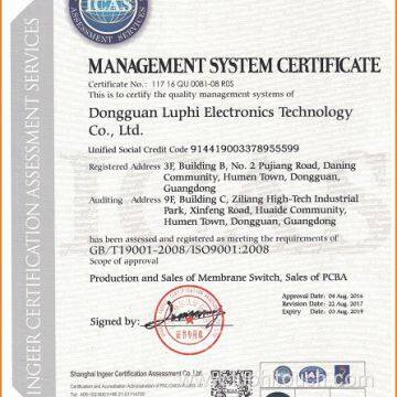 ISO9001 Certificate