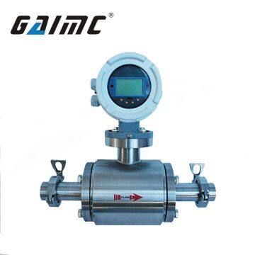 GMF200 Tri-clamp Food Grade Sanitary Electromagnetic Batch Control Flow Meter photo-2