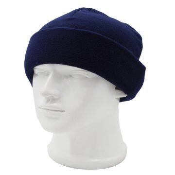Joy Fashion Hat Supplier Custom Logo Winter Polyester Polar Fleece Beanie Hat photo-5