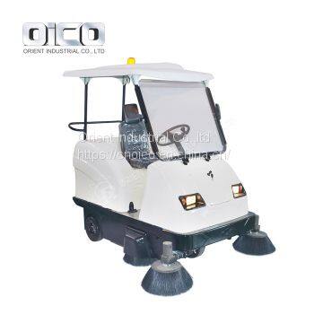 OR-E800W battery road sweeper machine  /  industrial electric street sweeper