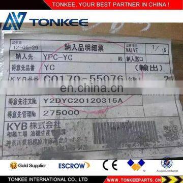 C0170-55076 KVMG-270-XA Original New KYB Hydraulic Control Valve