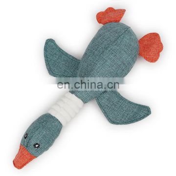 Squeaky plush dog chew toy bird toy for dog