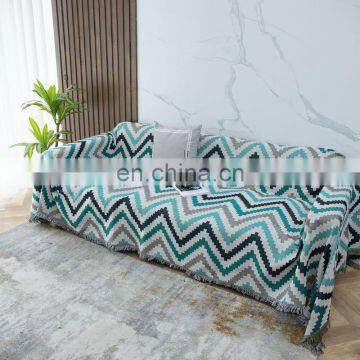 RAWHOUSE Super Soft Stripe Pattern Throw Woven Blankets Use for Sofa Cover as Home Living Room Rugs photo-3