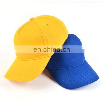 Promotional plain cotton 5 panel blank baseball cap