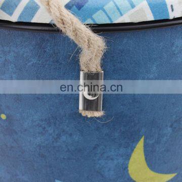 Customized Home Storage Indoor Metal Round Bins Sets Printing PVC Customized Logo Kitchen Compost Storage Bin photo-6