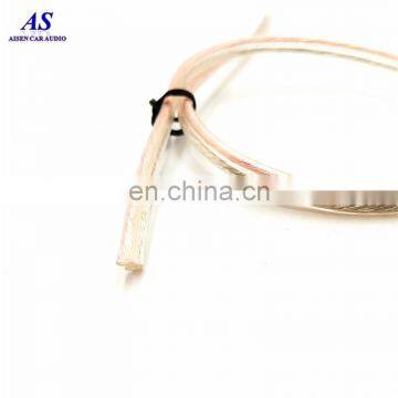 High End Transparent Low Noise Flat 2 Core Car Rca Audio Speaker Wire Cable 12ga 14ga 16ga 18ga Speaker Cable photo-7