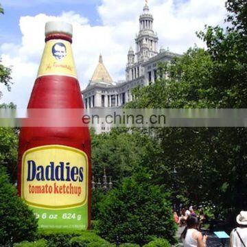 Promotion 30ft Tall Tomato Inflatable Ketchup Bottle for Advertising