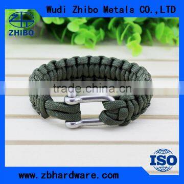 Wholesale Customer Cheap Escape Nylon Mountaineering Bracelet With Whistle photo-3