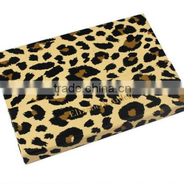 12 color leopard print cloth case for make up empty case