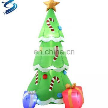Inflatable Christmas Tree With LED Light for Christmas Santa Party Decoration
