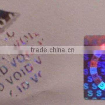 new arrive high-quality Hologram label with VOID/custom 3d hologram sticker/laser hologram sticker