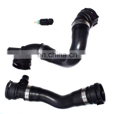 Lower & Upper Radiator Coolant Hoses + Sensor Set For BMW 128i 325i 328i 330i