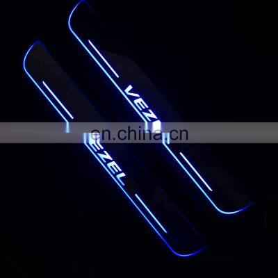Led Door Sill Plate Strip step light door decoration step for Honda vezel dynamic sequential style