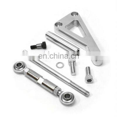 Long Polished  Water Pump Aluminum Alternator Bracket Kit for Chevy