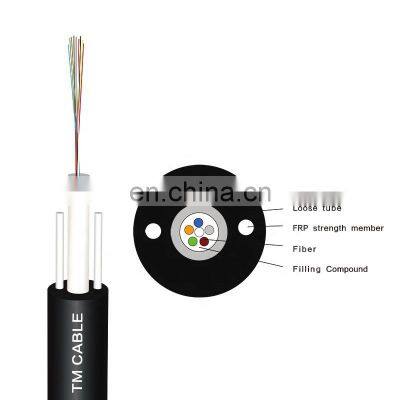 FTTH Outdoor 1 2 48 Core Self Supporting Plastic Singlemode G652 Type GYFXTY Optical Splicing Optic Fiber Cable Price photo-3