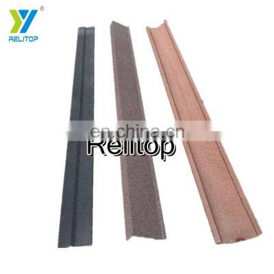 Factory Wholesale Dropshipping Soundproof Slate Old Roofing Material Stone Coated Metal Roof Tile Accessories Ridge Fascia Board photo-2