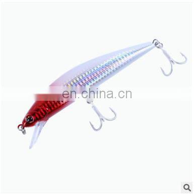 hot sale 151mm 60g 5 colors submerged new plastic sharpened Treble Hooks minow hard Fishing Lure artificial lure