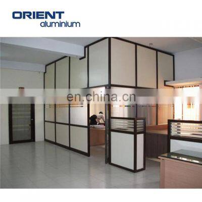 aluminium partition wall detail dwg aluminium frame acoustic full height glass partition