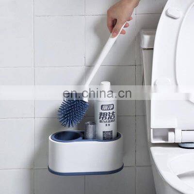 оптовая продажа 2 в 1 держателя для туалетной щетки, пластиковая туалетная щетка для мытья чаши, изготовитель держателя для туалетной щетки из нержавеющей стали photo-5