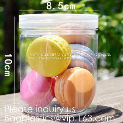 Pet Plastic Bottle Container for Candy Cookies Food Packaging,250ml 500ml PET Plastic Container Bottle Jar f photo-5