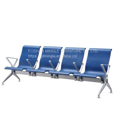 Custom Made Aluminum PU Foam Airport Waiting Chair Public Area Waiting Chair